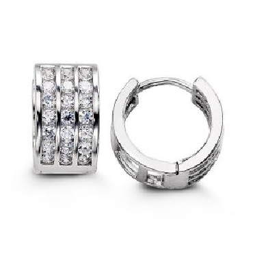 Sterling silver Huggies. Sterling silver Huggies.