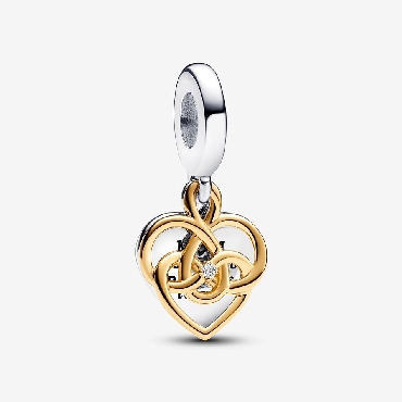 Pandora engravable MOM double dangle charm; with lab grown diamond.
  Mom you are so precious to me.