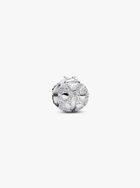 Pandora® Sterling silver ladybird mini charm.