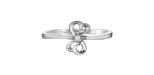 10K White Gold Canadian Diamond Ring
  I Am Canadian  ® 
Canadian Certified Gold
