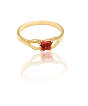 Sterling Silver Birthstone Butterfly Ring
January