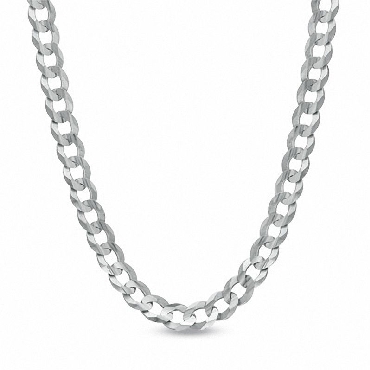 18  Silver Curb Chain.