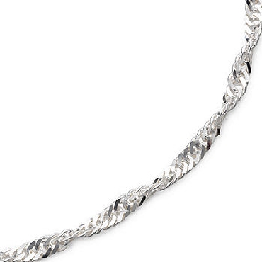 White gold singapore chain
