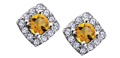 10k white gold; Citrine and Diamond Earrings
2 citrines: 3x3mm
24 fancy cut diamonds: .12 total diamond weight
Canadian Certified Gold 10k white gold; Citrine and Diamond Earrings
2 citrines: 3x3mm
24 fancy cut diamonds: .12 total diamond weight
Canadian Certified Gold