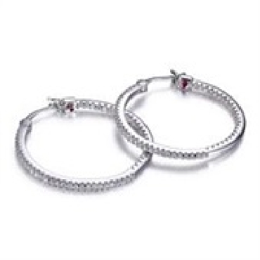 Sterling Silver Elle®   Rodeo Drive   Earrings
With signature rubies