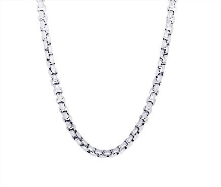 Italgem Steel; stainless steel; 4.5mm round box link.  24