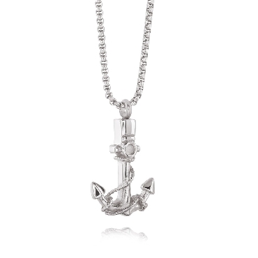 Italgem Stainless Steel Anchor Urn Pendant
