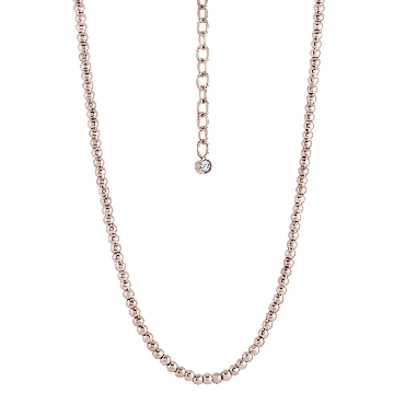 Italgem stainless steel 4mm round balls 16+3   necklace.