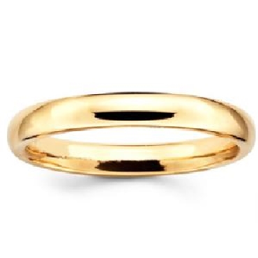 3MM Gold Wedding Band
Size 13